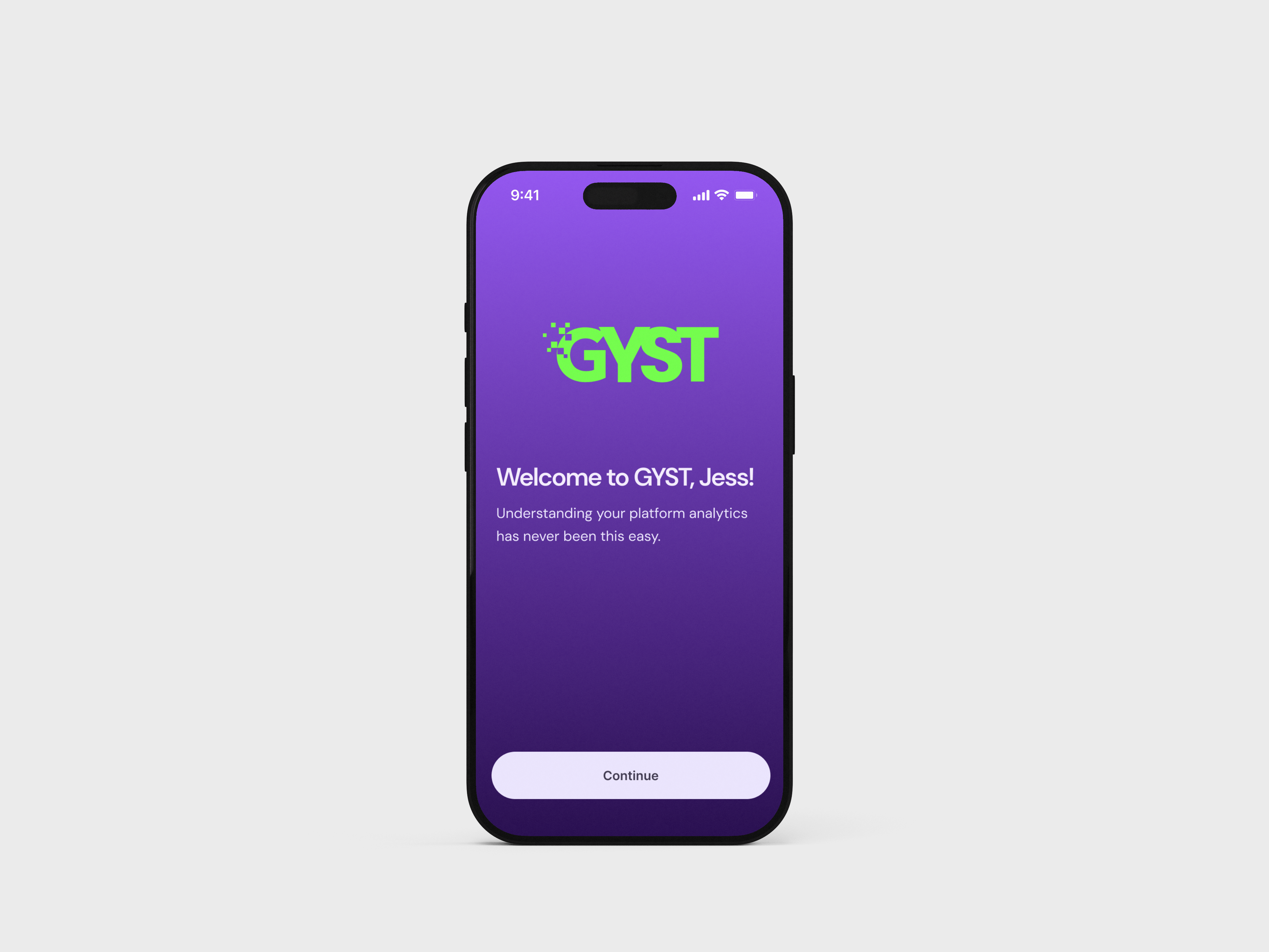 GYST — full mockup overview